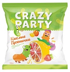 мармелад жевательный фигурный "кислые гусенички" 70 г, акф 