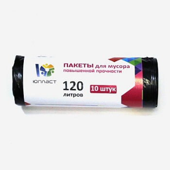 пакеты для мусора рулон 120л 70х110 10шт пвд
