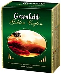 чай greenfield golden ceylon чёрный 100 пакетиков в упаковке