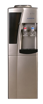 кулер (диспенсер) ecocenter s-f30f с холодильником , серо-бежевый металлик