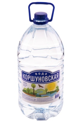 вода питьевая артезианская "коршуновская" 5 л																														 фото 1