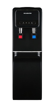 кулер (диспенсер) ecocenter g-f93ec со шкафчиком , черный