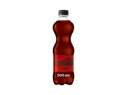 газированный напиток добрый cola без сахара 0,5 л, пэт