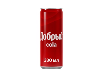 газированный напиток добрый cola 0,33 л, жб