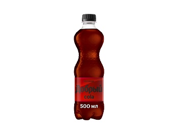 газированный напиток добрый cola без сахара 0,5 л, пэт