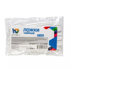 ложка чайная белая 12 штук в упаковке