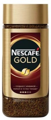 кофе nescafe gold растворимый сублимированный 95 г в стеклянной банке